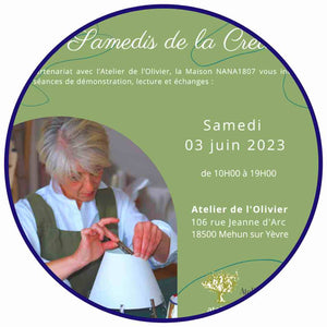 Les Samedis de la Création - Évènement Métiers d'Art de l'Atelier de l'Olivier en partenariat avec la Maison NANA1807 - Maison du Thé à la Menthe
