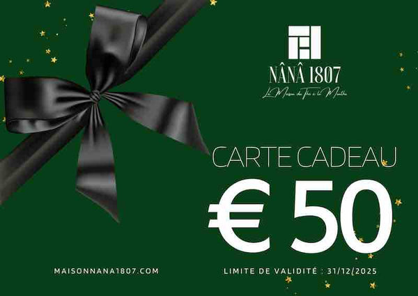Cartes Cadeaux | Maison NANA1807 | La Maison du Thé à la Menthe BIO