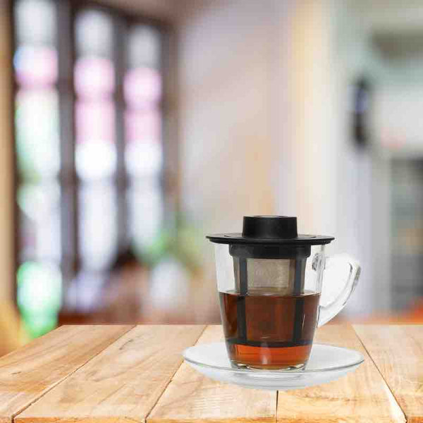 2024 - Tasse à Thé en Verre double paroi avec infuseur Bistro | Collection Tea Connaisseur | Maison NANA1807 | La Maison du Thé à la Menthe BIO