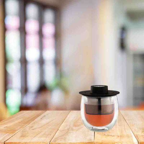 2024 - Gobelet à Thé double paroi avec infuseur Salon de Thé | Collection Tea Connaisseur | Maison NANA1807 | La Maison du Thé à la Menthe BIO