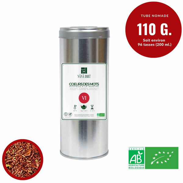 COEURS DES MOTS | Rooibos BIO à la Menthe Chocolat | Maison NANA1807