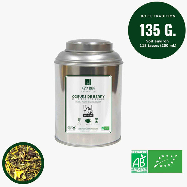 COEURS DE BERRY | Thé Vert BIO Menthe & Fleurs