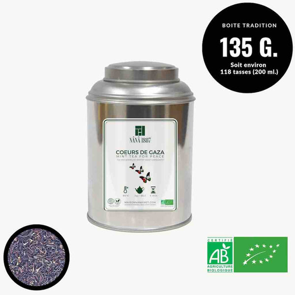 COEURS DE GAZA | Thé Noir BIO Menthe Sauge