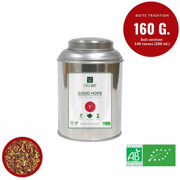 GOOD HOPE | Rooibos BIO à la Menthe et Bergamote | Maison NANA1807