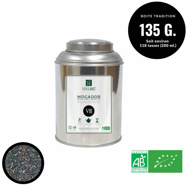 MOGADOR | Earl Grey Thé Noir BIO à la Menthe & Bergamote | Maison NANA1807