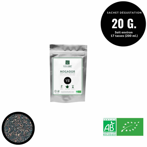 MOGADOR | Earl Grey Thé Noir BIO à la Menthe & Bergamote | Maison NANA1807