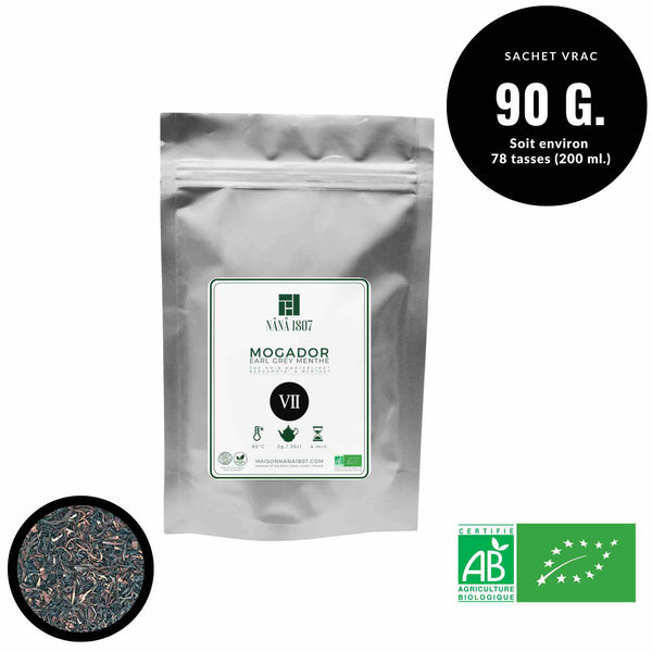 MOGADOR | Earl Grey Thé Noir BIO à la Menthe & Bergamote | Maison NANA1807