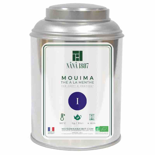 Boite de MOUIMA - Thé Marocain de la Maison NANA1807 - Maison du Thé à la Menthe