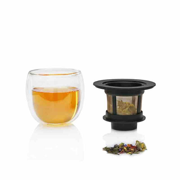 2024 - Gobelet à Thé double paroi avec infuseur Salon de Thé | Collection Tea Connaisseur | Maison NANA1807 | La Maison du Thé à la Menthe BIO