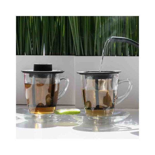 2024 - Tasse à Thé en Verre double paroi avec infuseur Bistro | Collection Tea Connaisseur | Maison NANA1807 | La Maison du Thé à la Menthe BIO