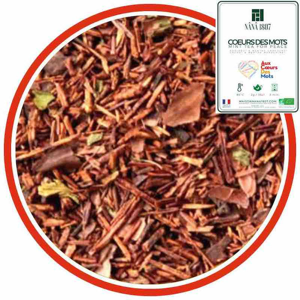 2024 - Rooibos à la Menthe - COEURS DES MOTS de la Maison NANA1807 - Maison du Thé à la Menthe BIO