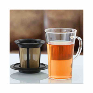2024 - Mug à Thé en Verre double paroi avec infuseur Bistro | Collection Tea Connaisseur | Maison NANA1807 | La Maison du Thé à la Menthe BIO