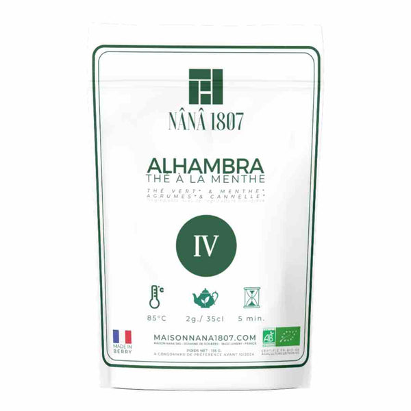 Poche de Thé en vrac ALHAMBRA - Thé à la Menthe Parfumé de Alhambra - Maison NANA1807 Maison du Thé à la Menthe
