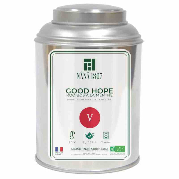 Boite de GOOD HOPE - Thé à la Menthe Parfumé de la Maison NANA1807 - Maison du Thé à la Menthe