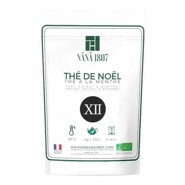 Poche de Thé à la Menthe Parfumé BIO THÉ DE NOËL de la Maison NANA1807 - Maison de Thé à la Menthe BIO