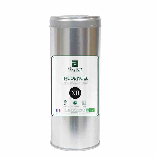 Tube de Thé à la Menthe Parfumé BIO THÉ DE NOËL de la Maison NANA1807 - Maison de Thé à la Menthe BIO